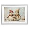 Stupell Industries Snowman Family Of Three Framed Print Under Glass, design by Petal Prints Design